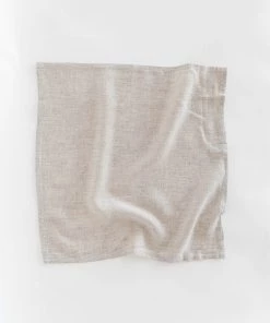 Lone Fox Washed Linen Napkins (Set Of 2) New