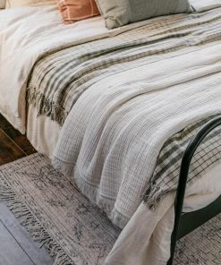 Creative Co Op New Lewis Woven Plaid Throw