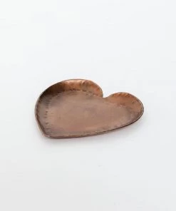 Creative Co Op New Small Heart Copper Dish