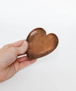 Creative Co Op New Small Heart Copper Dish