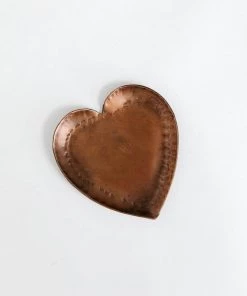 Creative Co Op New Small Heart Copper Dish