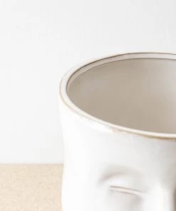 Bloomingville Rue Ceramic Profile Planter New