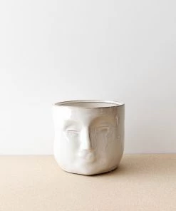 Bloomingville Rue Ceramic Profile Planter New