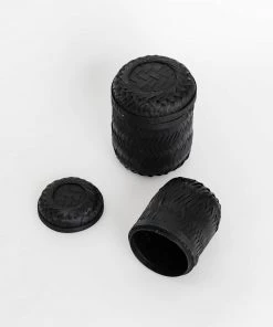 Bloomingville Black Bamboo Nesting Basket New