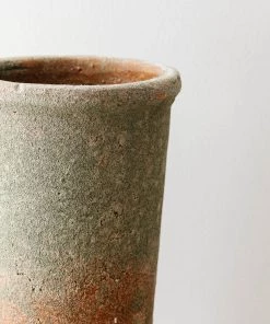 47th & Main New Tall Aged Terracotta Plant Pot