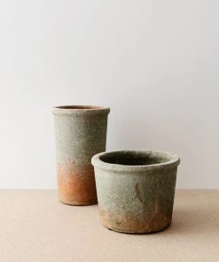 47th & Main New Tall Aged Terracotta Plant Pot