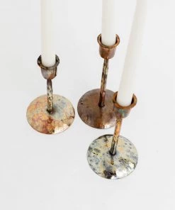 Bloomingville Burnt Copper Taper Holders (Set Of 3) 8 Bloomingville Burnt Copper Taper Holders (Set Of 3)