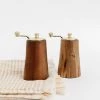 Creative Co Op Acacia Gold Salt & Pepper Mills New