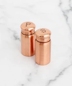 Creative Co Op New Copper Salt + Pepper Shakers