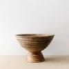 Creative Co Op New Runyon Mango Wood Footed Bowl 1 Creative Co Op New Runyon Mango Wood Footed Bowl