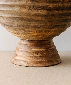 Creative Co Op New Runyon Mango Wood Footed Bowl 8 Creative Co Op New Runyon Mango Wood Footed Bowl