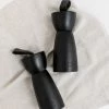 Bloomingville Leather Handle Salt & Pepper Mills 2 Bloomingville Leather Handle Salt & Pepper Mills