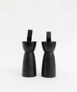 Bloomingville Leather Handle Salt & Pepper Mills