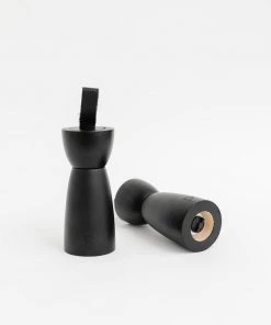 Bloomingville Leather Handle Salt & Pepper Mills