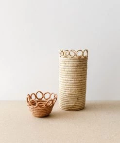 Lone Fox Loopy Raffia Vases