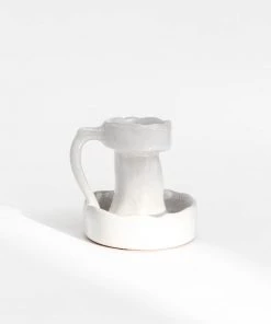 Creative Co Op Moon Glazed Tealight Holder New