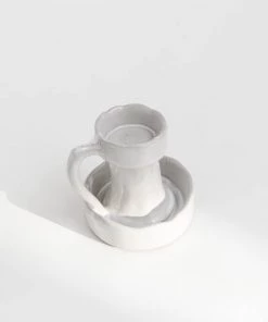 Creative Co Op Moon Glazed Tealight Holder New