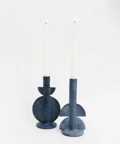 Bloomingville Halle Distressed Taper Holder S/2 New