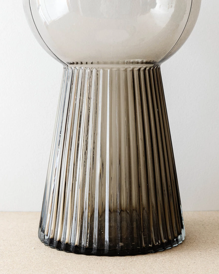 Bloomingville Suri Fluted Glass Vase 5 Bloomingville Suri Fluted Glass Vase