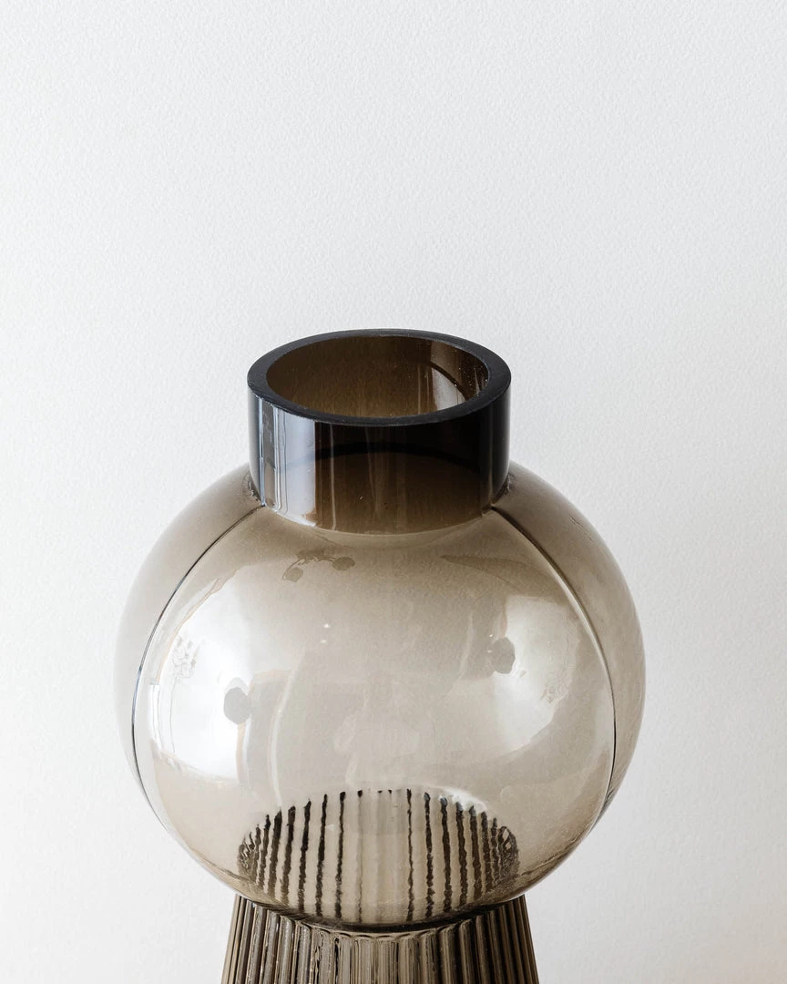 Bloomingville Suri Fluted Glass Vase 6 Bloomingville Suri Fluted Glass Vase