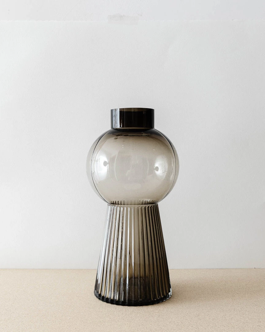 Bloomingville Suri Fluted Glass Vase 3 Bloomingville Suri Fluted Glass Vase