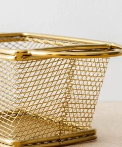 Bloomingville Remi Brass Mesh Fruit Basket
