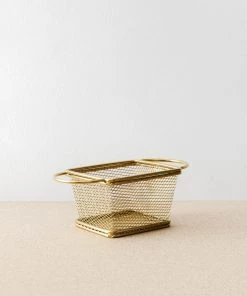 Bloomingville Remi Brass Mesh Fruit Basket