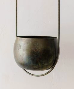 Bloomingville Oxidized Metal Hanging Planter