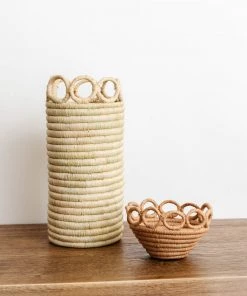 Lone Fox Loopy Raffia Vases