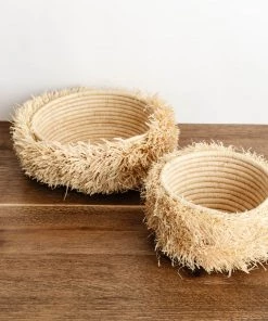 Kazi New Jorja Fringe Round Baskets