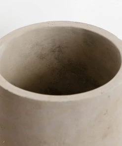 Lone Fox Rustic Concrete + Wood Planter New