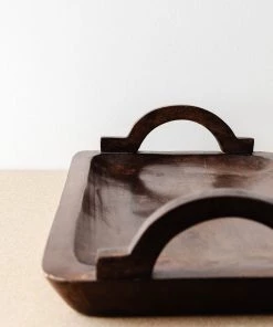 47th & Main Gracie Wood Tray W/ Handles Best Sellers