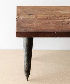 47th & Main Antique Wood + Metal Riser New