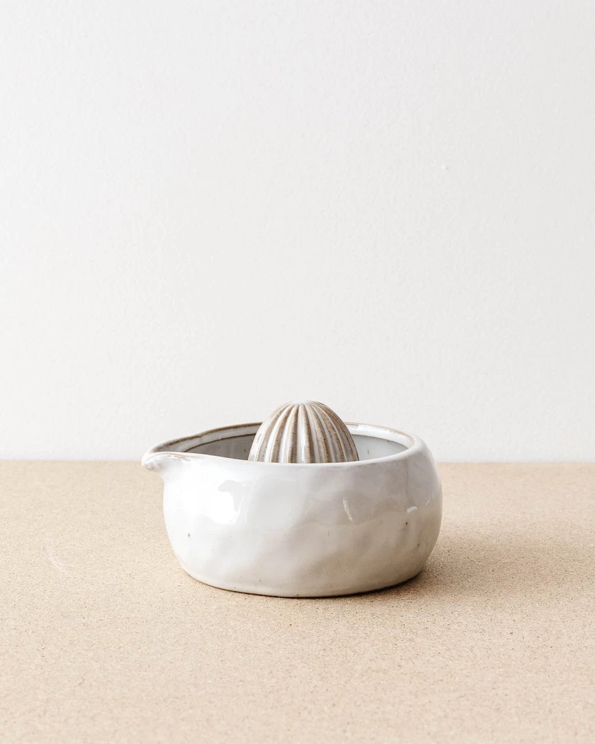 47th & Main Dimpled Ceramic Citrus Juicer 3 47th & Main Dimpled Ceramic Citrus Juicer