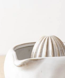 47th & Main Dimpled Ceramic Citrus Juicer