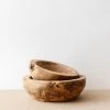 Creative Co Op New Chunky Teakwood Bowls (Set Of 2)