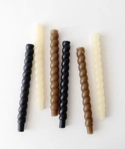 Creative Co Op New Twisted Rope Taper Candles
