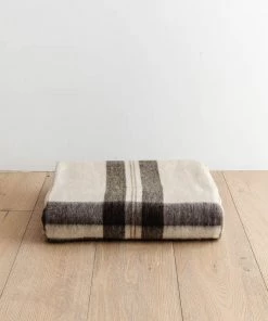 ECUALAMA New Kaden Plaid Alpaca Bed Blanket / Throw