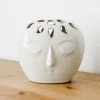 Lone Fox Mariel Stoneware Face Vase