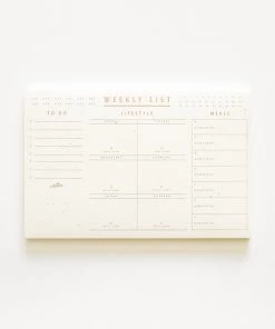 Lone Fox New Weekly List Pad