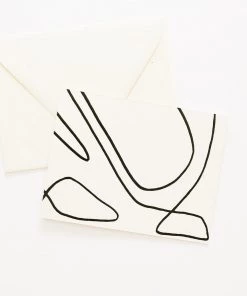 Lone Fox Line Art Card