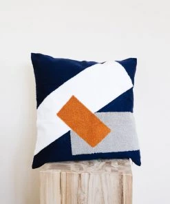 Lone Fox Tegan Embroidered Pillow Cover New