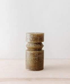 Creative Co Op Olive Totem Pillar Candles 13 Creative Co Op Olive Totem Pillar Candles