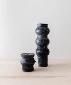 Creative Co Op Black Totem Pillar Candles New