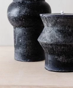 Creative Co Op Black Totem Pillar Candles New