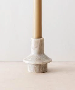 Bloomingville Totem Marble Taper Holder New