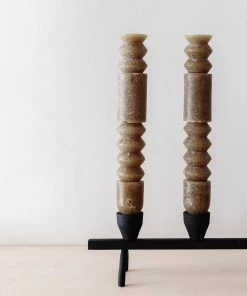 Creative Co Op Totem Taper Candles (Set Of 2)