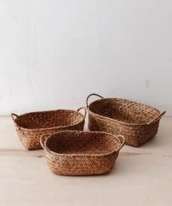 47th & Main New Oval Seagrass Baskets (Set Of 3)