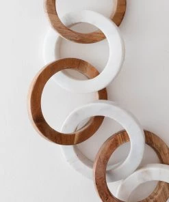Lone Fox New Acacia Wood And Marble Chain