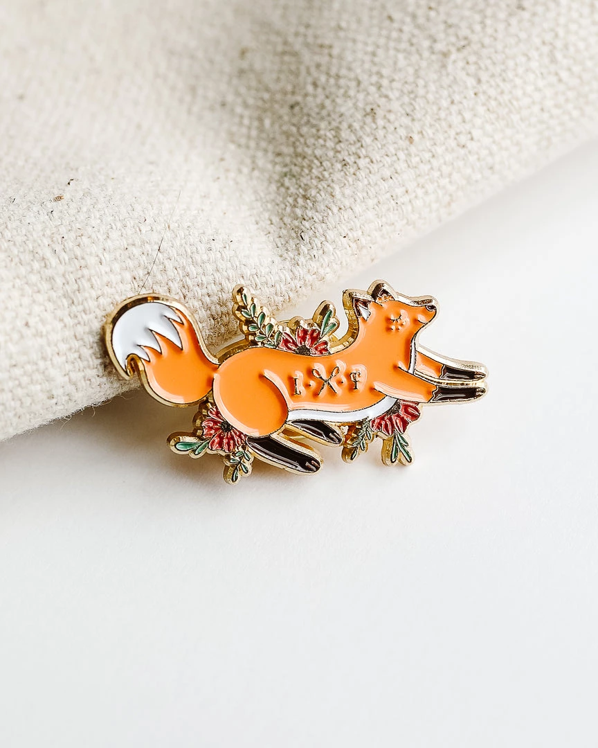 Lone Fox LF Fox Enamel Pin 3 Lone Fox LF Fox Enamel Pin